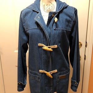 Denim & Co Large Lined Car Coat